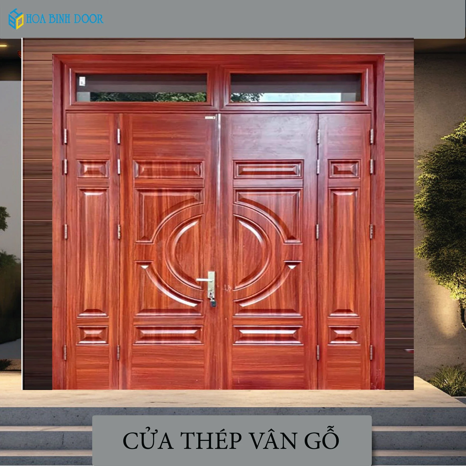 Giá Cửa Thép Vân Gỗ Tại Ninh Thuận